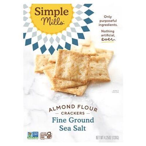 Simple Mills Biscuits Croquants À La Farine D'amande, Sel De Mer Fin, 120 G