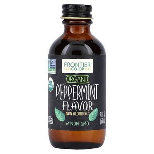Frontier Co-Op Arôme De Menthe Poivrée Biologique, Sans Alcool, 59 Ml