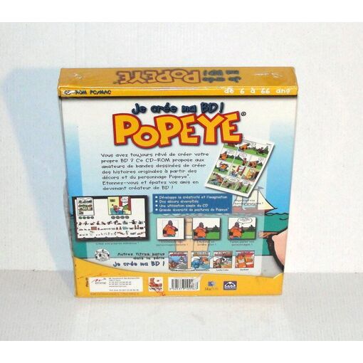 Jeu PC/Mac 'Popeye : Je Crée Ma BD' - Version Big Box Française Complète, Bon état