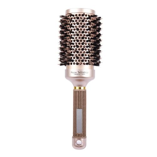 Brosse À Cheveux Ronde En Poils De Sanglier, Pour Sécher Les Cheveux, Friser, Dorée (1.3 Et 2.1 Pouces), 2 Pièces 