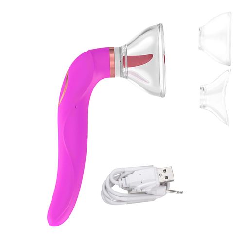 Vibromasseur Léchant La Langue Réaliste Pour Femme, Gonflables, Ventouse De Clitoris, Tire-Lait, Agrandissement, Gros Dileducatif, Plug Anal, Jouets Sexuels 7.0