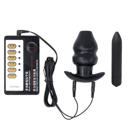 Perles Anales En Silicone À Choc Électrique, Jouets Sexuels Électriques Pour Femmes Et Hommes, Dilatateur Anal Creux, Vibreur De Prostate, Masseur
