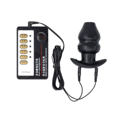 Perles Anales En Silicone À Choc Électrique, Jouets Sexuels Électriques Pour Femmes Et Hommes, Dilatateur Anal Creux, Vibreur De Prostate, Masseur