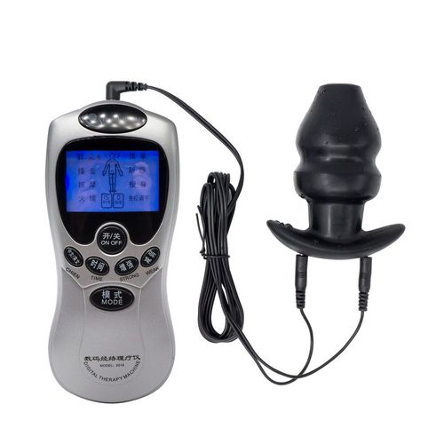 Perles Anales En Silicone À Choc Électrique, Jouets Sexuels Électriques Pour Femmes Et Hommes, Dilatateur Anal Creux, Vibreur De Prostate, Masseur