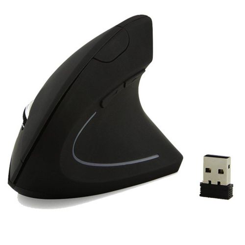 Vertical bureau souris ergonomique souris sans fil bouton DPI noir