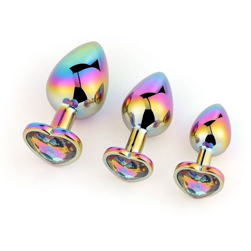 Godemichet Anal En Acier Inoxydable Pour Femme Et Homme, Ensemble De 3 Pièces, Jouets Sexuels, Mini Godemichet Rond En Métal, Petite Queue, Produits Intimes