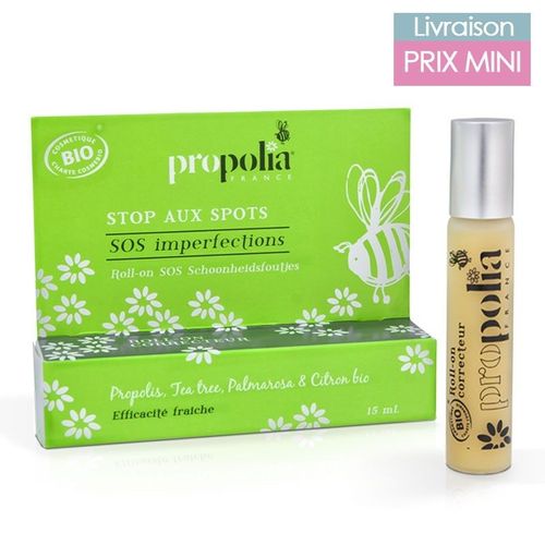 Roll-On Sos Imperfections Bio "Stop Aux Spots" - Propolis, Tea Tree - Propolia 