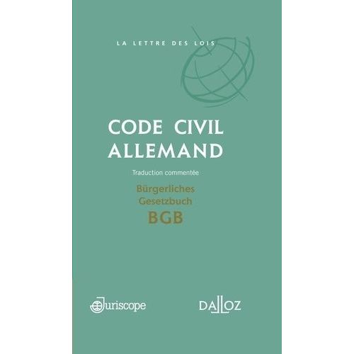 Code Civil Allemand - Bürgerliches Gesetzbuch (Bgb)