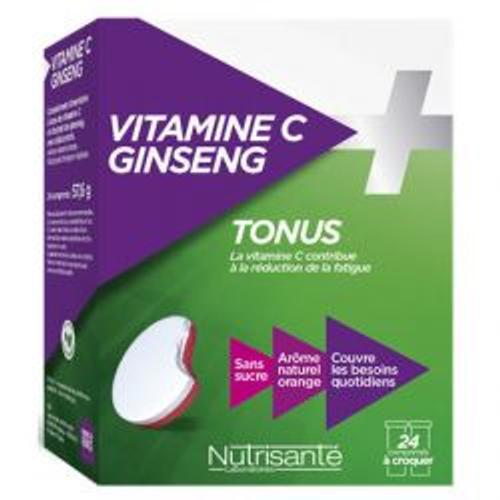 Nutrisante Vitamine C Ginseng 24 Comprimés À Croquer 