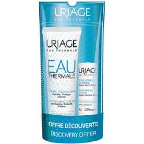 Uriage Crème D'eau Mains 30ml + Stick Lèvres 4g 