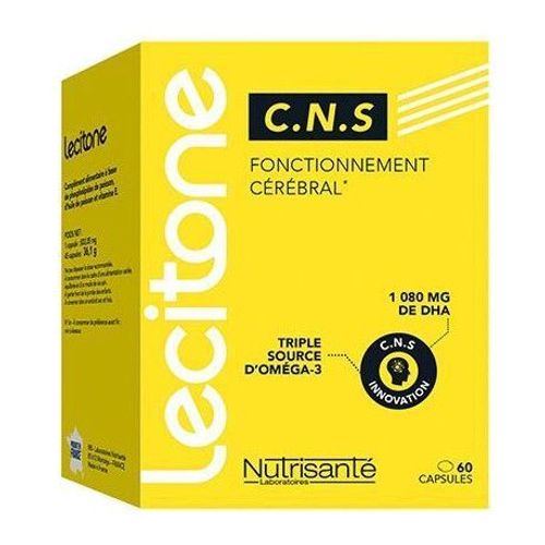 Nutrisante Lecitone C.N.S. Fonctionnement Cérébral 60 Capsules 