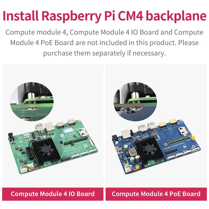 Botier blind en aluminium pour Raspberry Pi CM4, avec cont... - 2