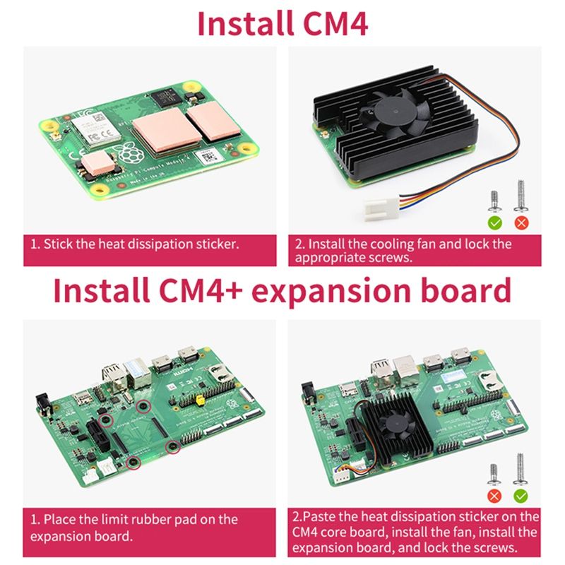 Botier blind en aluminium pour Raspberry Pi CM4, avec cont... - 4