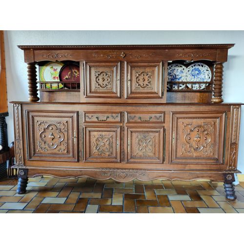 Meuble, Buffet Vaisselier En Chêne