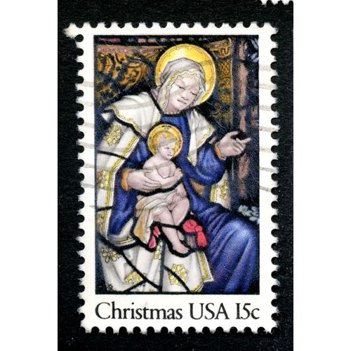 Timbre Oblitéré Usa 15c Christmas