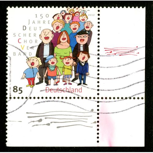 Timbre Oblitéré Deutschland, 150 Jahre Deut Scher Chor Ver Band, 2012, 85
