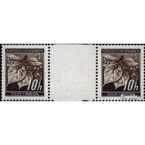 Bohemia Et Moravia 21 Paire Avec Interpanneau Neuf 1939 Timbres