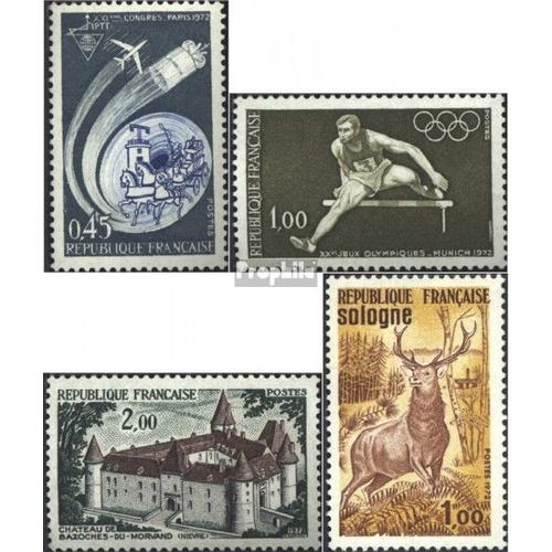 France 1801,1802,1805,1808 (Édition Complète) Oblitéré 1972 Timbres Spéciaux