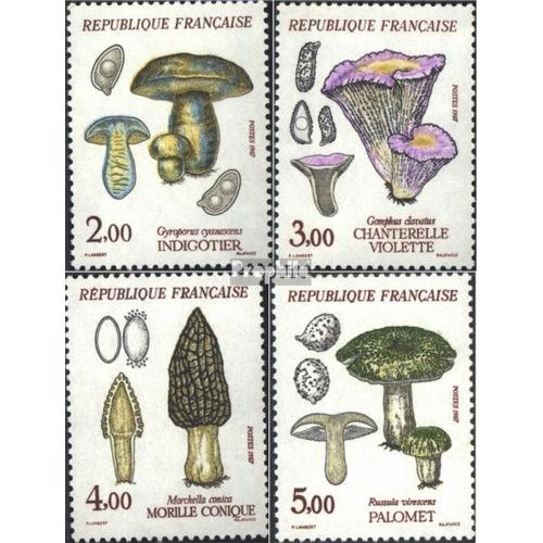 France 2622-2625 (Édition Complète) Neuf 1987 Champignons