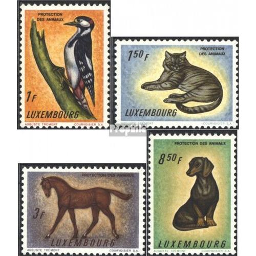 Luxembourg 637-640 (Édition Complète) Neuf 1961 Bien-Être Des Animaux