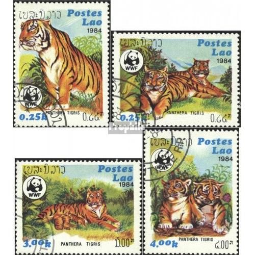 Laos 706-709 (Édition Complète) Oblitéré 1984 Dans Le Monde Entier Conservation: Tig