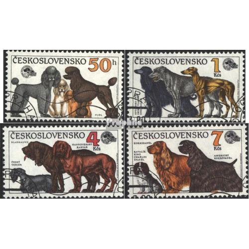 Tchécoslovaquie 3055-3058 (Édition Complète) Oblitéré 1990 Chiens