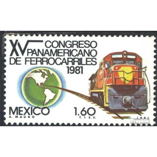 Mexique 1770 Neuf 1981 Congrès De Chemin De Fer