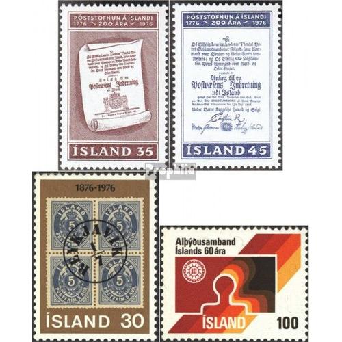Islande 516-517,518,519 (Édition Complète) Neuf 1976 Timbres Spéciaux