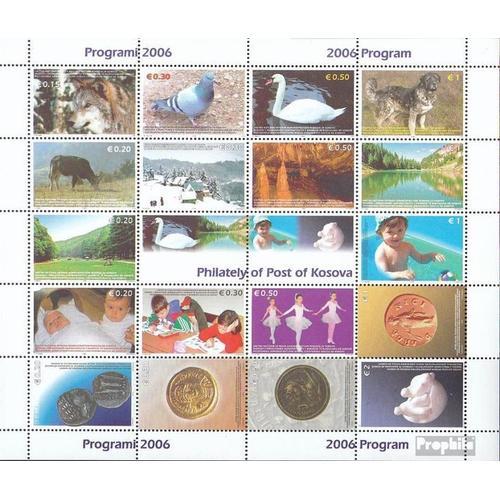 Kosovo 45-49,50-53,54-57, 59-62,63 Feuille Miniature (Complète Edition) Neuf Avec Gomme Originale 2006 Animaux, Enfants, Tourisme, Coins, K