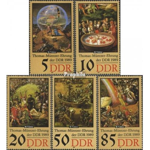 Ddr 3269-3273 (Édition Complète) Neuf 1989 Thomas Müntzer