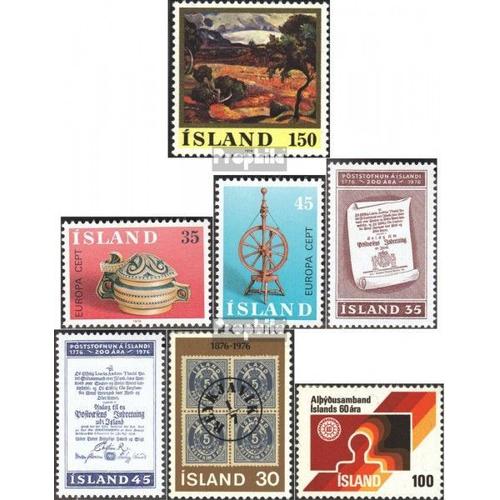 Islande 513-519 (Édition Complète) Complet Volume 1976 Neuf 1976 Complet Volume