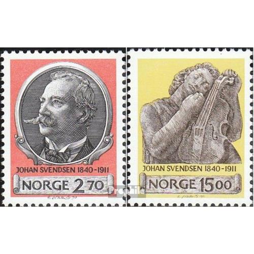 Norvège 1054-1055 (Édition Complète) Neuf 1990 Johan Svendsen