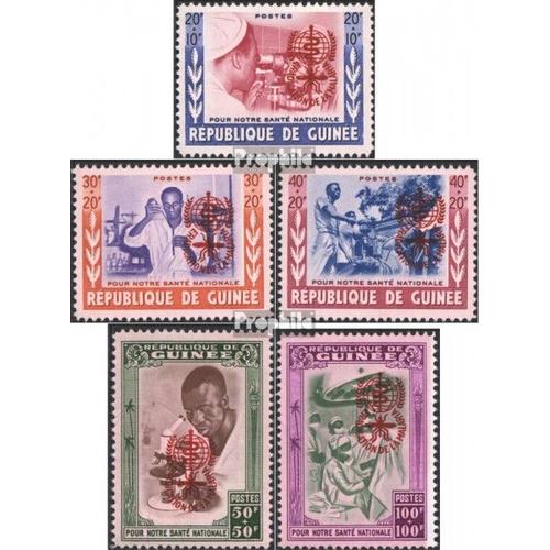 Guinée 95a-99a (Complète Edition) Neuf Avec Gomme Originale 1962 Se Battre Contre Le Paludisme