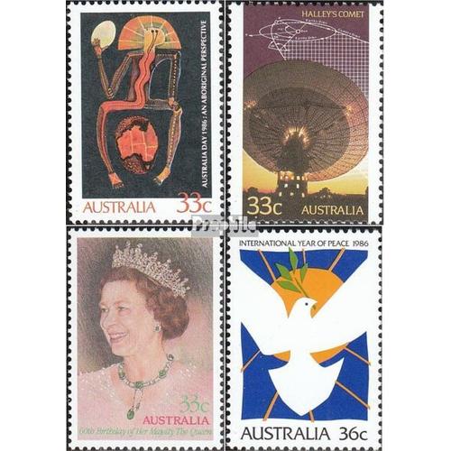 Australie 955,966,967,1004 (Complète Edition) Neuf Avec Gomme Originale 1986 Vacances, Komet, Elizabeth, Paix