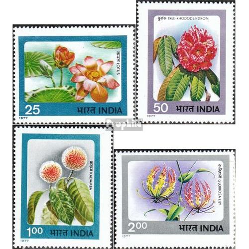 Inde 722-725 (Complète.Edition.) Neuf Avec Gomme Originale 1977 Fleurs