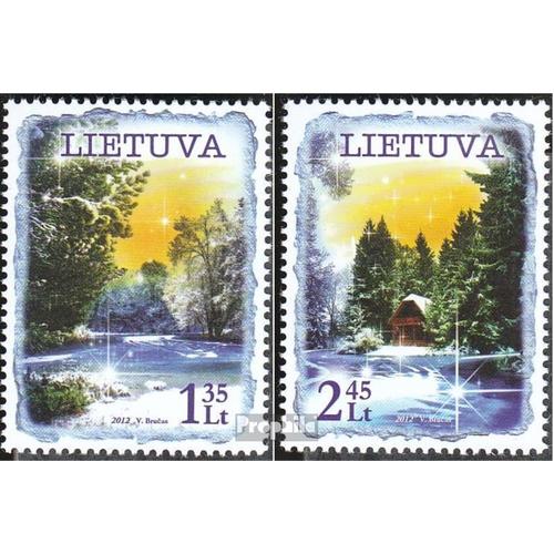 Lituanie 1119-1120 (Complète Edition) Neuf Avec Gomme Originale 2012 Noël