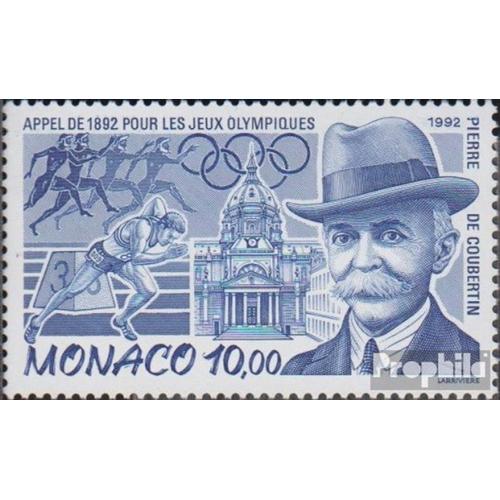 Monaco 2098 (Complète Edition) Neuf Avec Gomme Originale 1992 Pierre De Coubertin