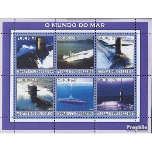 Mosambik 2710-2715 Feuille Miniature Neuf Avec Gomme Originale 2002 Monde De Mer