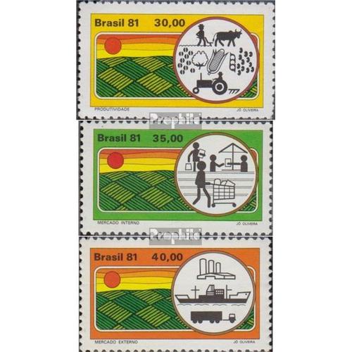 Brésil 1807-1809 (Complète.Edition.) Neuf Avec Gomme Originale 1981 Agricoles Développement