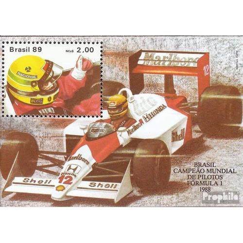 Brésil Bloc 77 (Complète.Edition.) Neuf Avec Gomme Originale 1989 Formule-1-Wm Dans Rio