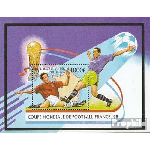 Bénin Block26 (Complète Edition) Oblitéré 1997 Football-Wm ?98, France