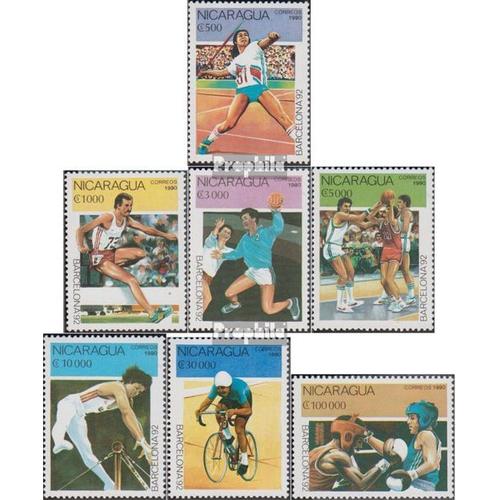 Nicaragua 2993-2999 (Complète Edition) Oblitéré 1990 Jeux Olympiques Été 1992