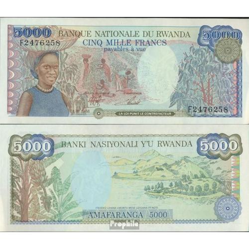 Rwanda Pick-No: 22a (1988) 1988 5.000 De Francs