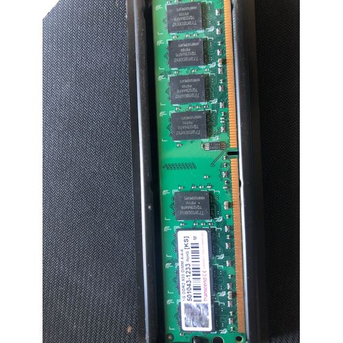 Transcend - DDR2 - 1 Go - DIMM 240 broches - 533 MHz / PC2-4200 - CL4 - 1.8 V - mémoire sans tampon - ECC - pour Dell PowerEdge 860, SC440; PowerVault NF100; Precision Fixed Workstation 370, 380...