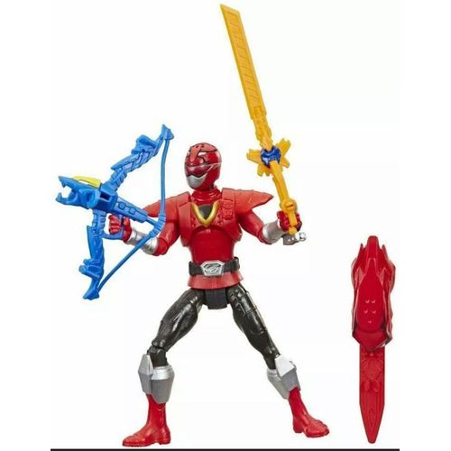 Power Rangers Beast Morphers - Figurine Ranger Rouge Beast-X - 15 Cm