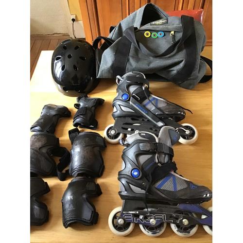 Roller Fyrefly Abec 5 + Casque Et Protections. Taille 38