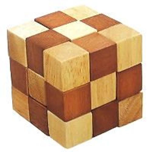 Casse-tête cube en bois