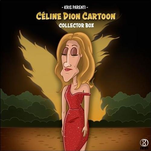 Coffret Céline Dion Cartoon - Collector Box - Avec 5 Cartes Postales Exclusives, 1 Lithographies Exclusives, 1 Livret Making Of, 1 Marque-Page, 1 Magnet