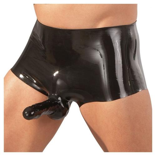 Gaine Penis Short En Latex Avec Gaine De Pénis The Latex Collection