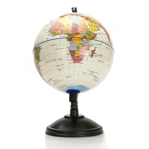 Blanc HONGIGI 20cm Blue Ocean World Carte Globe terrestre avec Support pivotant Jouet éducatif géographie améliorer la Connaissance de la Terre et la géographie 